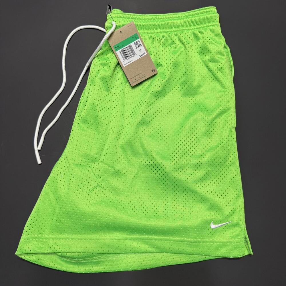 Nike Dri FIT Men’s 5" Mesh Basketball Shorts Neon Green HV1880-398 Men’s XL